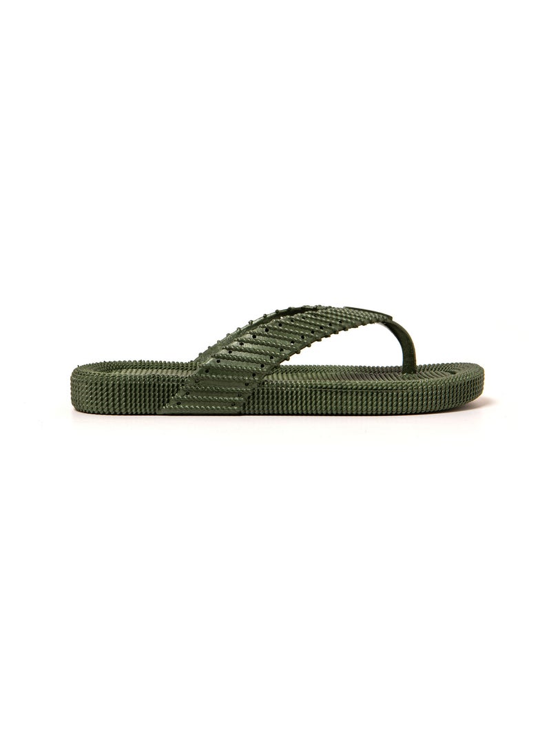 Tongs homme Brasileras semelle en gomme Vert foncé - Kiabi
