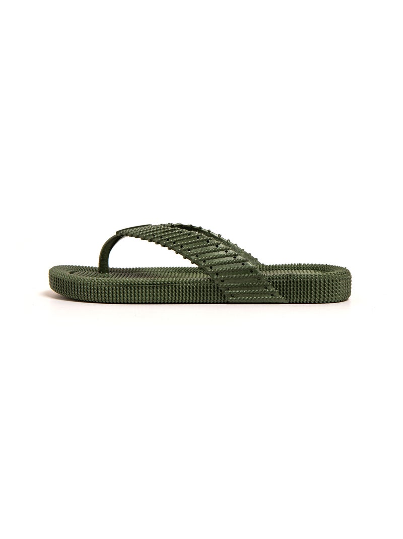 Tongs homme Brasileras semelle en gomme Vert foncé - Kiabi