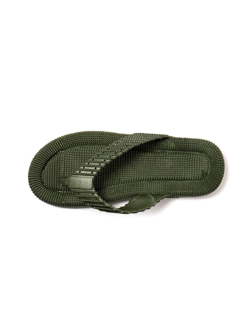 Tongs homme Brasileras semelle en gomme Vert foncé - Kiabi