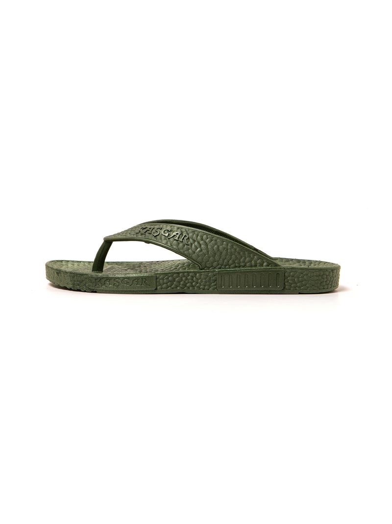 Tongs homme Brasileras semelle en gomme Vert foncé - Kiabi