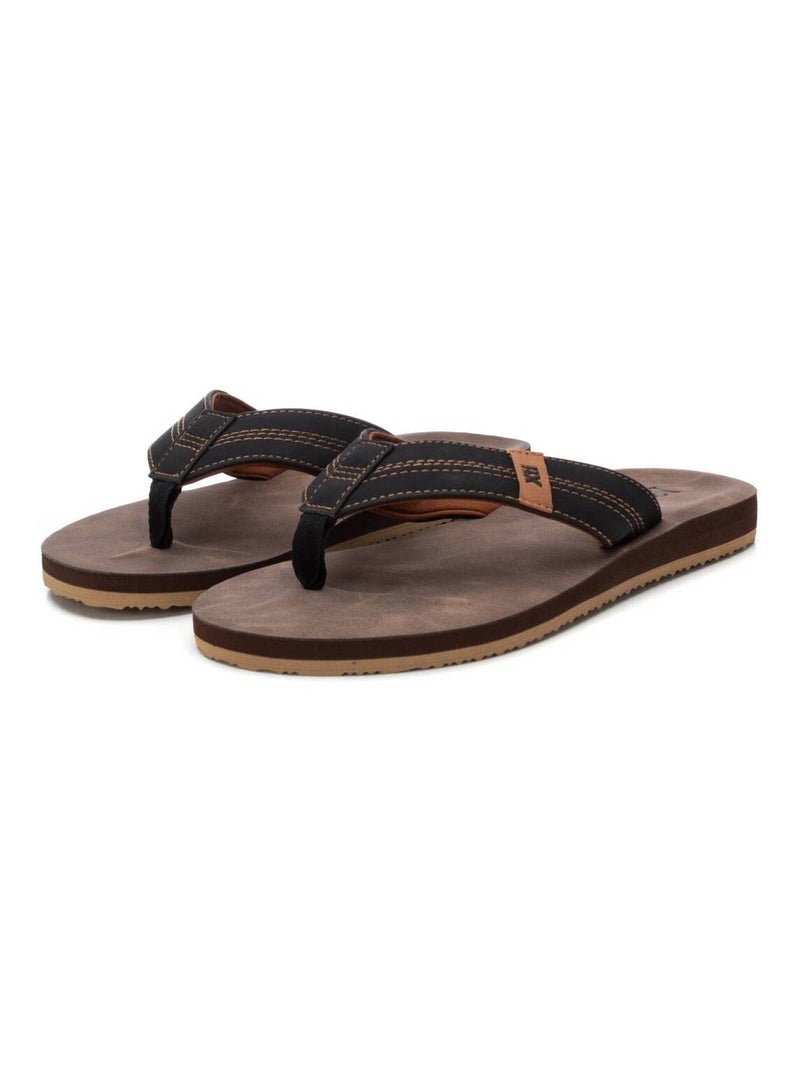 Tongs homme Marron - Kiabi