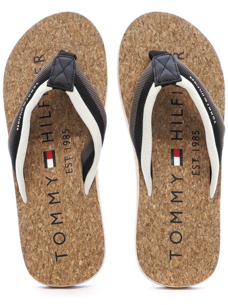 Tongs Homme Tommy Hilfiger Marron cappuccino - Kiabi