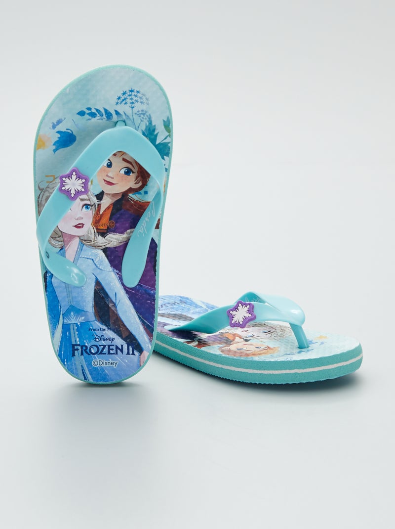 Tongs 'La Reine des Neiges' 'Disney' bleu - Kiabi