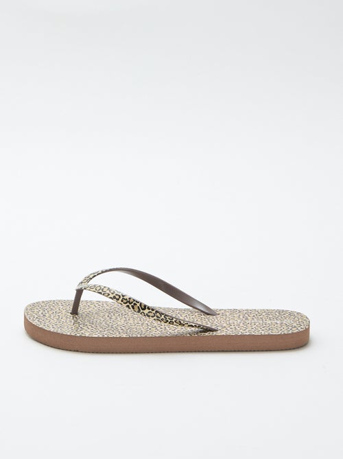 Tongs léopard - Kiabi