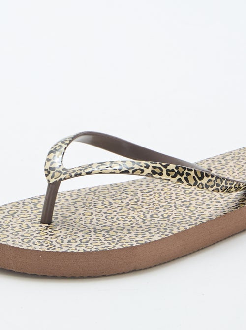 Tongs léopard - Kiabi