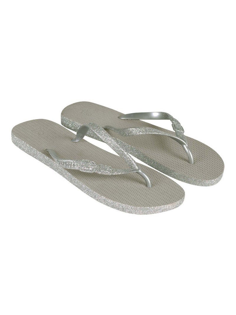 Tongs Morango Glitter Cacatoès Argent - Kiabi