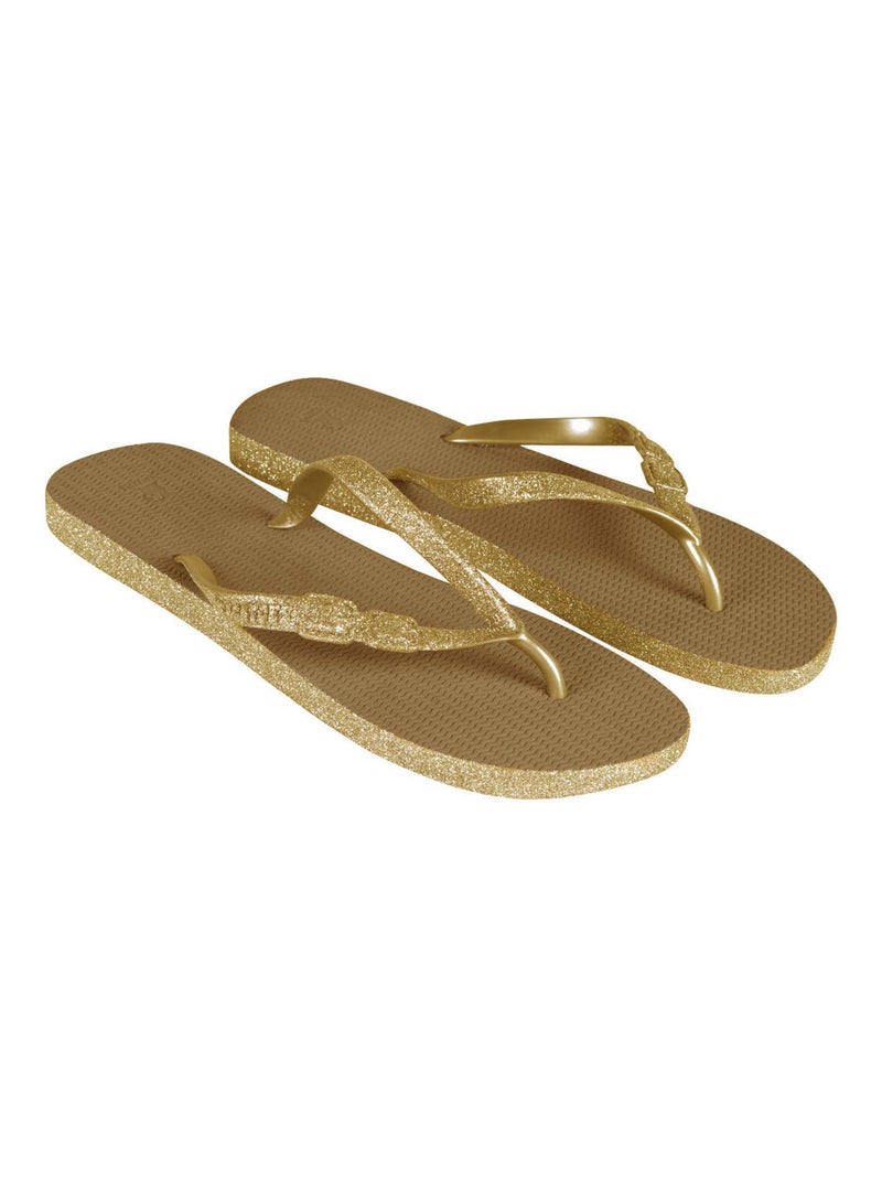 Tongs Morango Glitter Cacatoès Doré/or - Kiabi