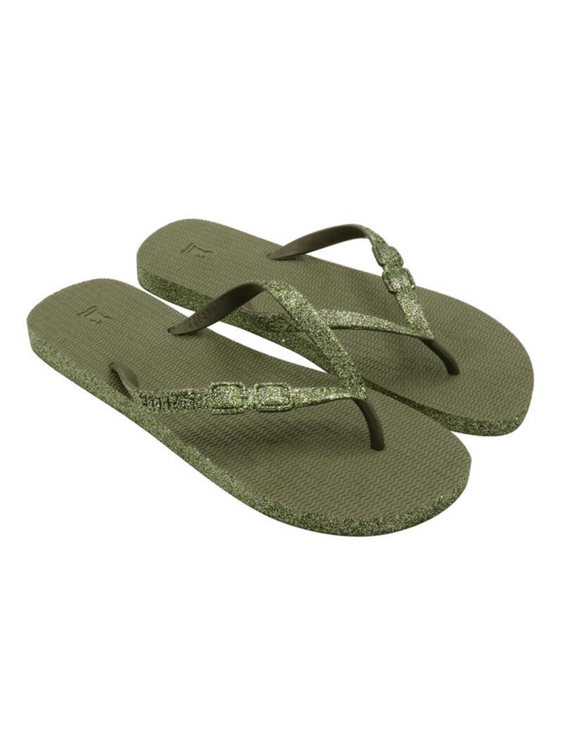 Tongs Morango Glitter Cacatoès Kaki foncé - Kiabi
