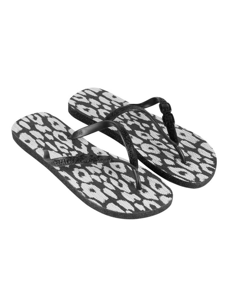 Tongs Morango Leopardo Cacatoès Noir - Kiabi