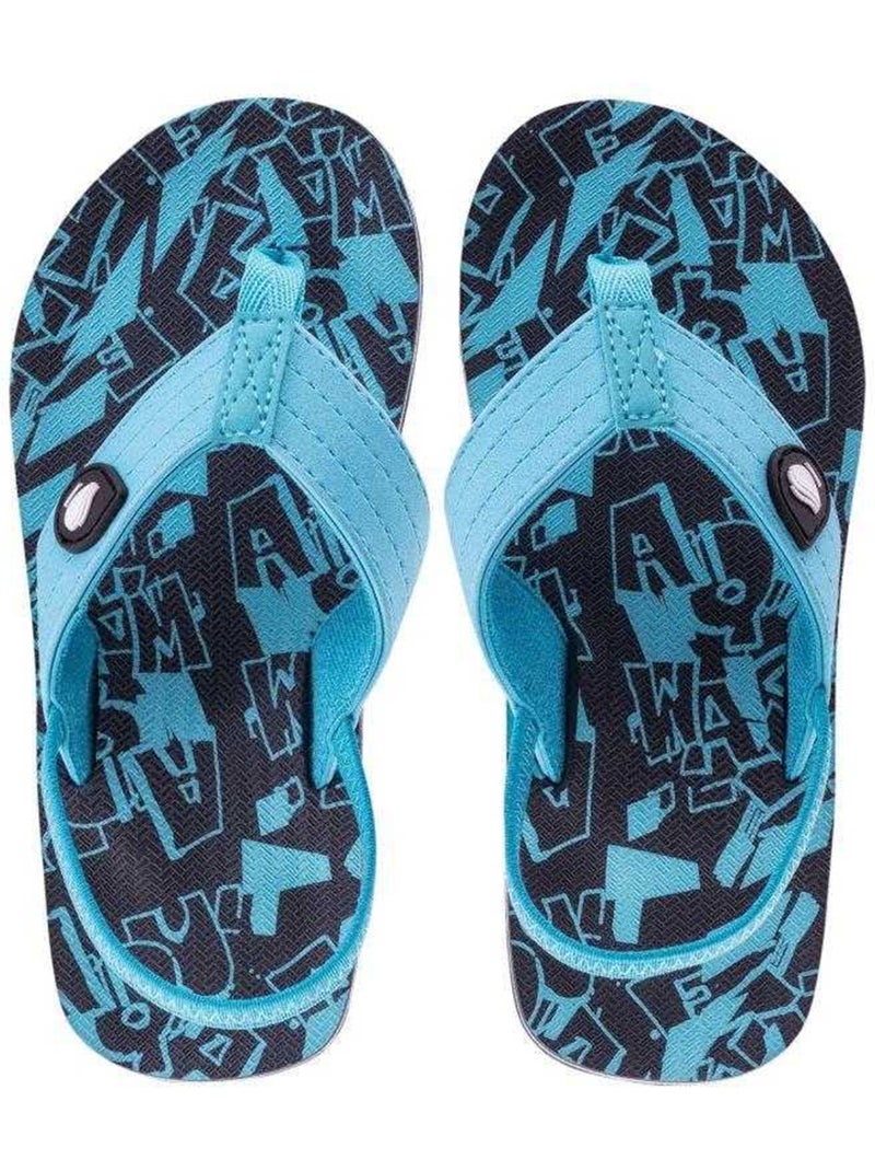 Tongs motif/style à motifs ragis - aquawave Bleu - Kiabi