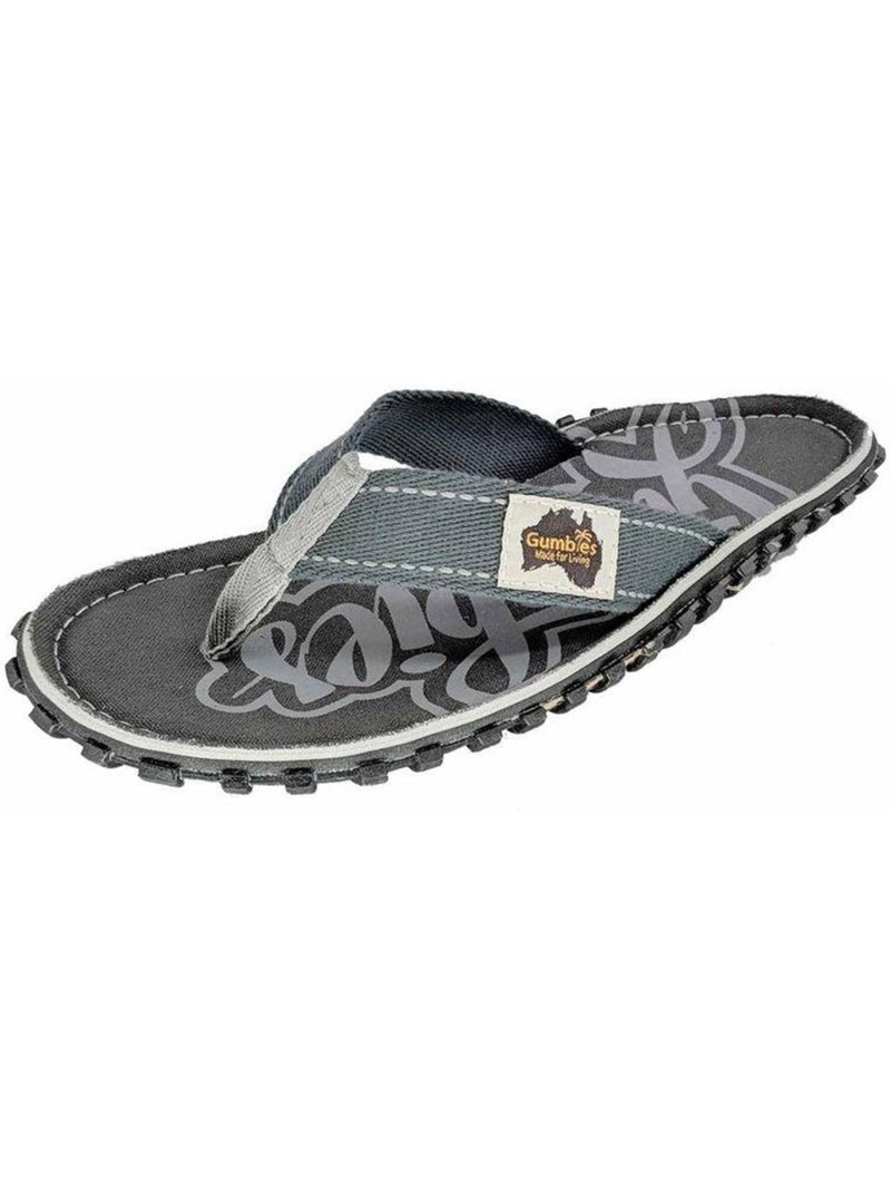 Tongs motif/style imprimé île - gumbies Gris clair - Kiabi
