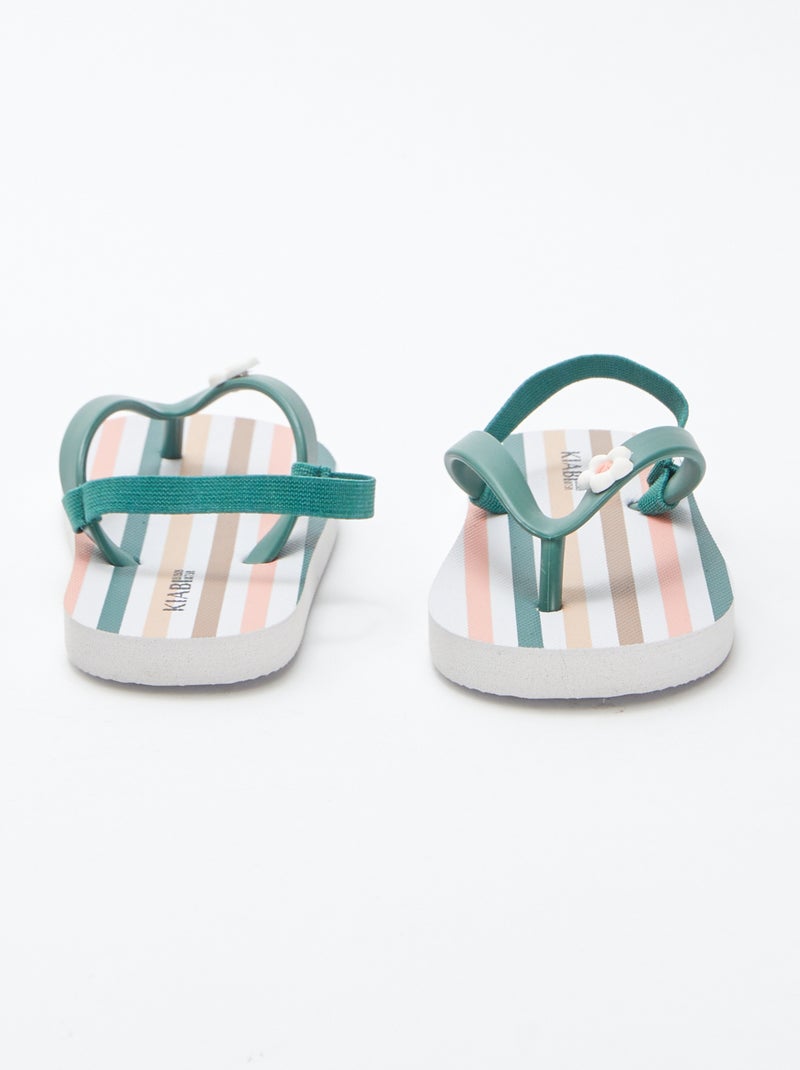 Tongs multicolores Rose - Kiabi