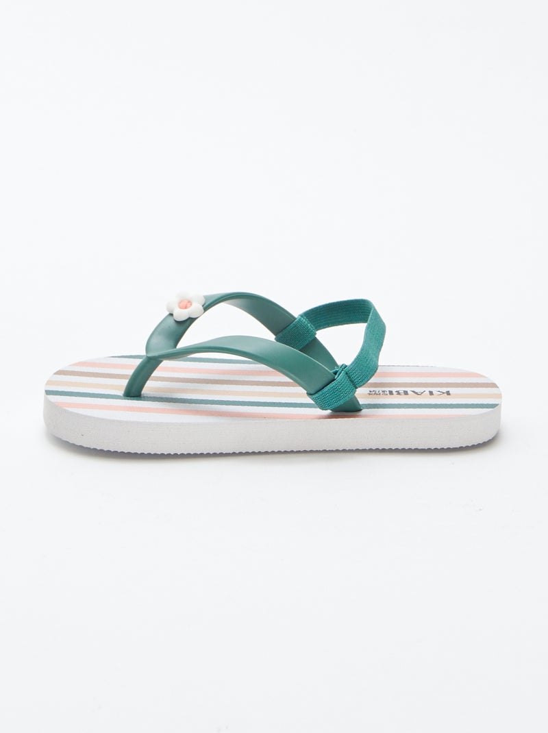 Tongs multicolores Rose - Kiabi
