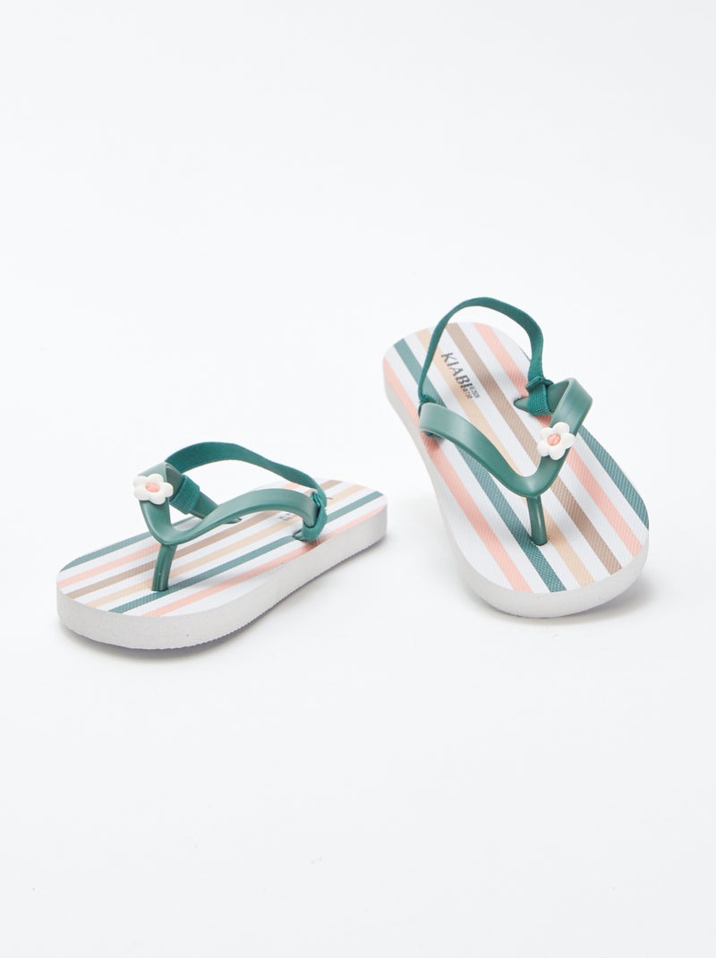 Tongs multicolores Rose - Kiabi