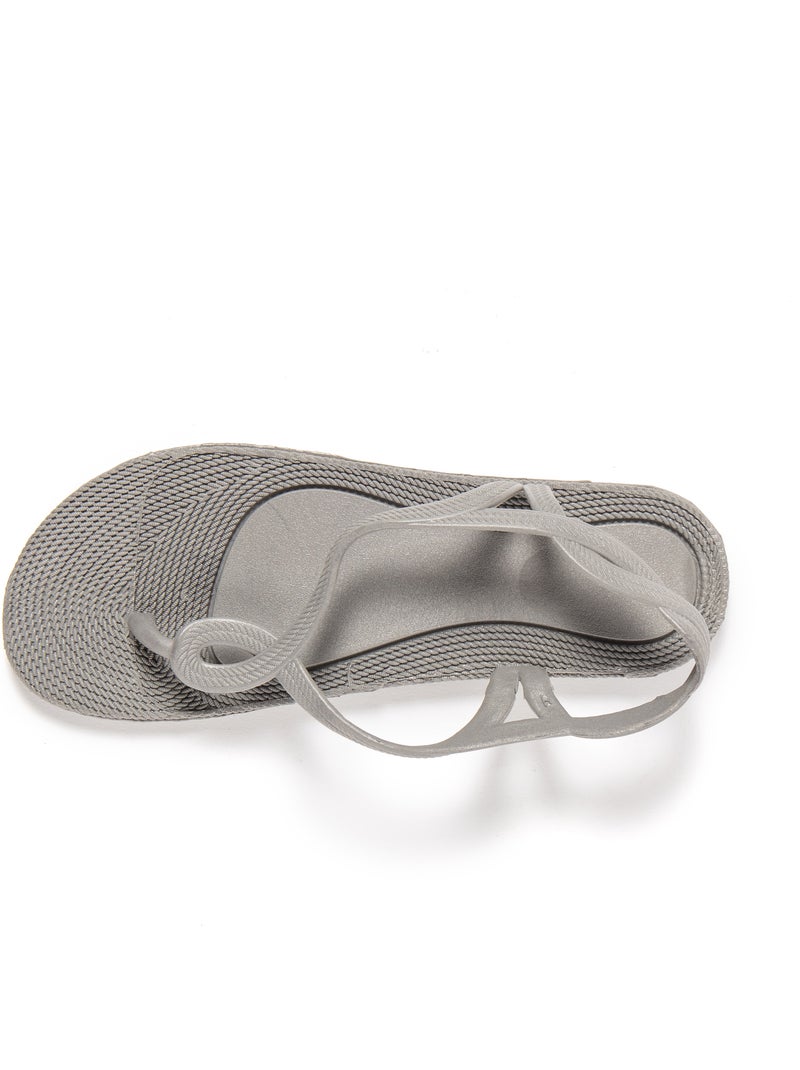 Tongs pour femme Brasileras avec semelle gomme Gris - Kiabi