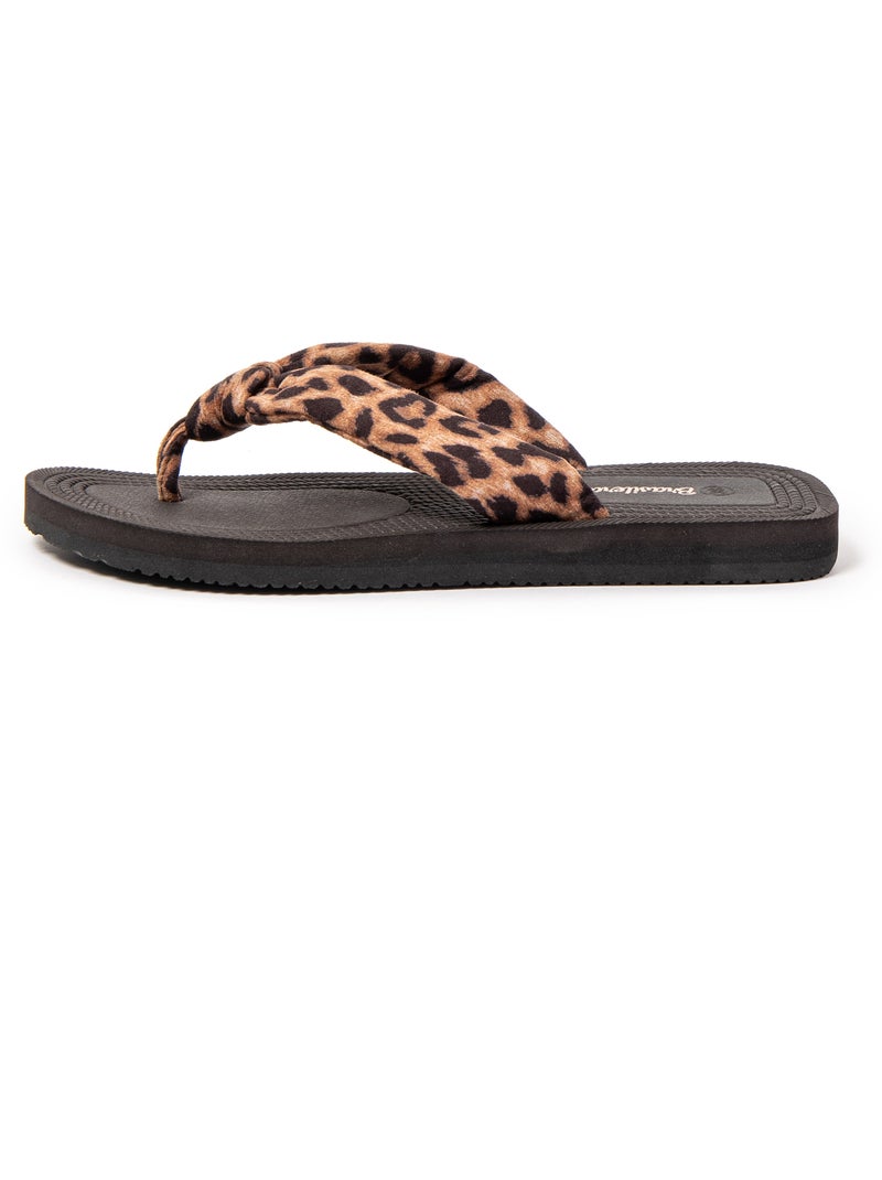 Tongs pour femme Brasileras avec semelle gomme Noir - Kiabi