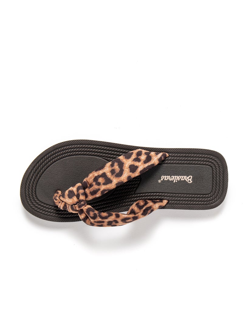 Tongs pour femme Brasileras avec semelle gomme Noir - Kiabi