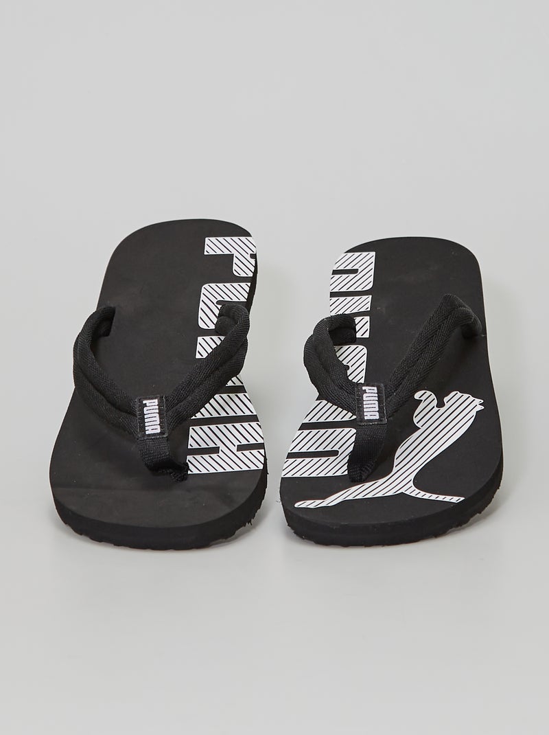 Tongs 'Puma' noir - Kiabi