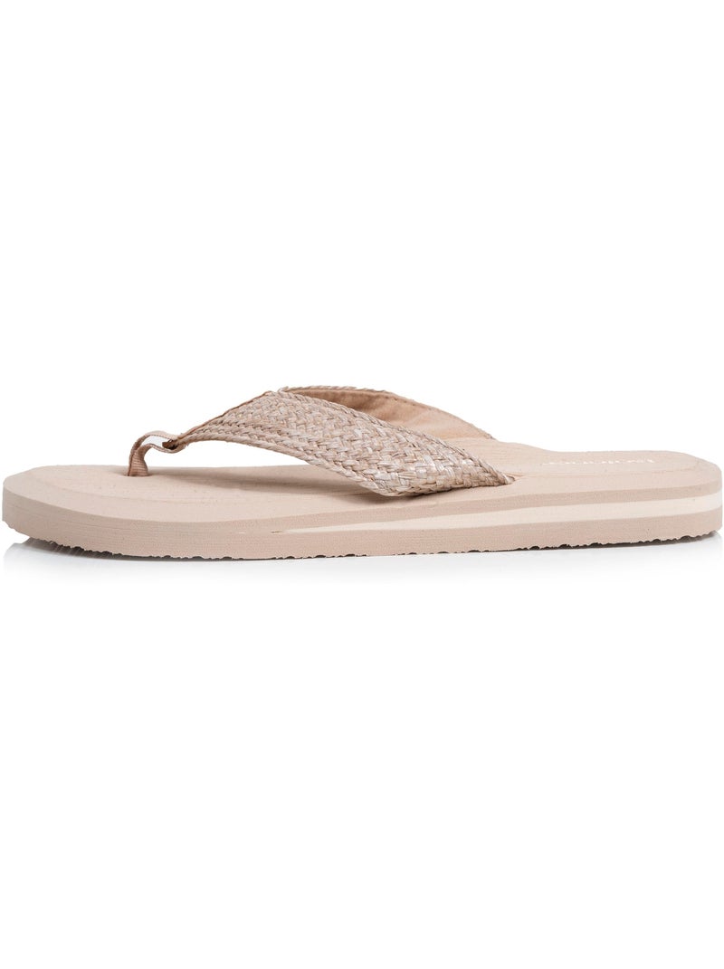 Tongs Sandales Plage d'été, Semelles Eva légères et confortable  Isotoner Beige - Kiabi