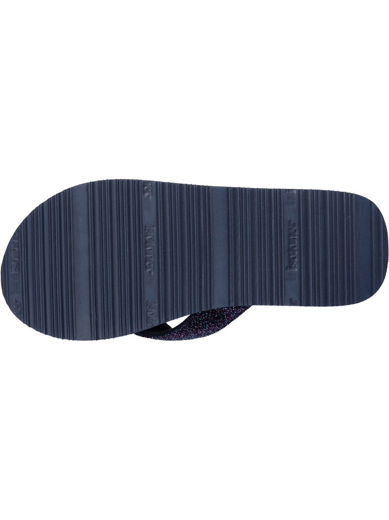 Tongs Sandales Plage d'été, Semelles Eva légères et confortable  Isotoner Bleu marine - Kiabi