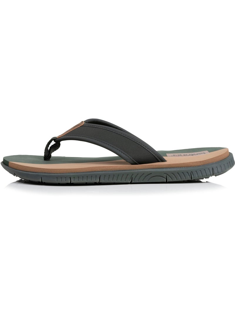 Tongs Sandales Plage d'été, Semelles Eva légères et confortable  Isotoner Kaki - Kiabi