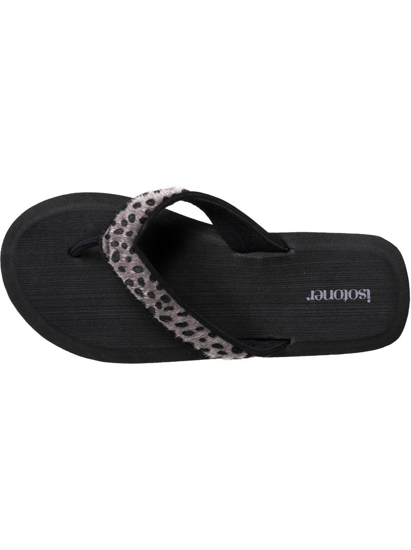 Tongs Sandales Plage d'été, Semelles Eva légères et confortable  Isotoner Noir Marron - Kiabi