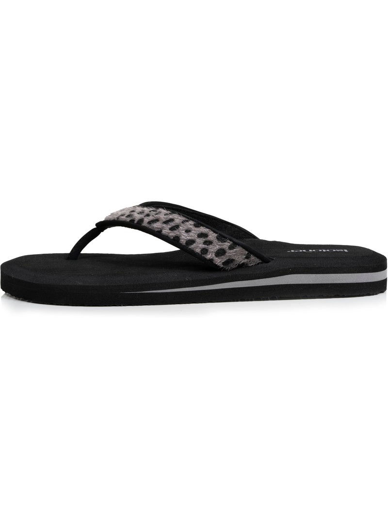 Tongs Sandales Plage d'été, Semelles Eva légères et confortable  Isotoner Noir Marron - Kiabi