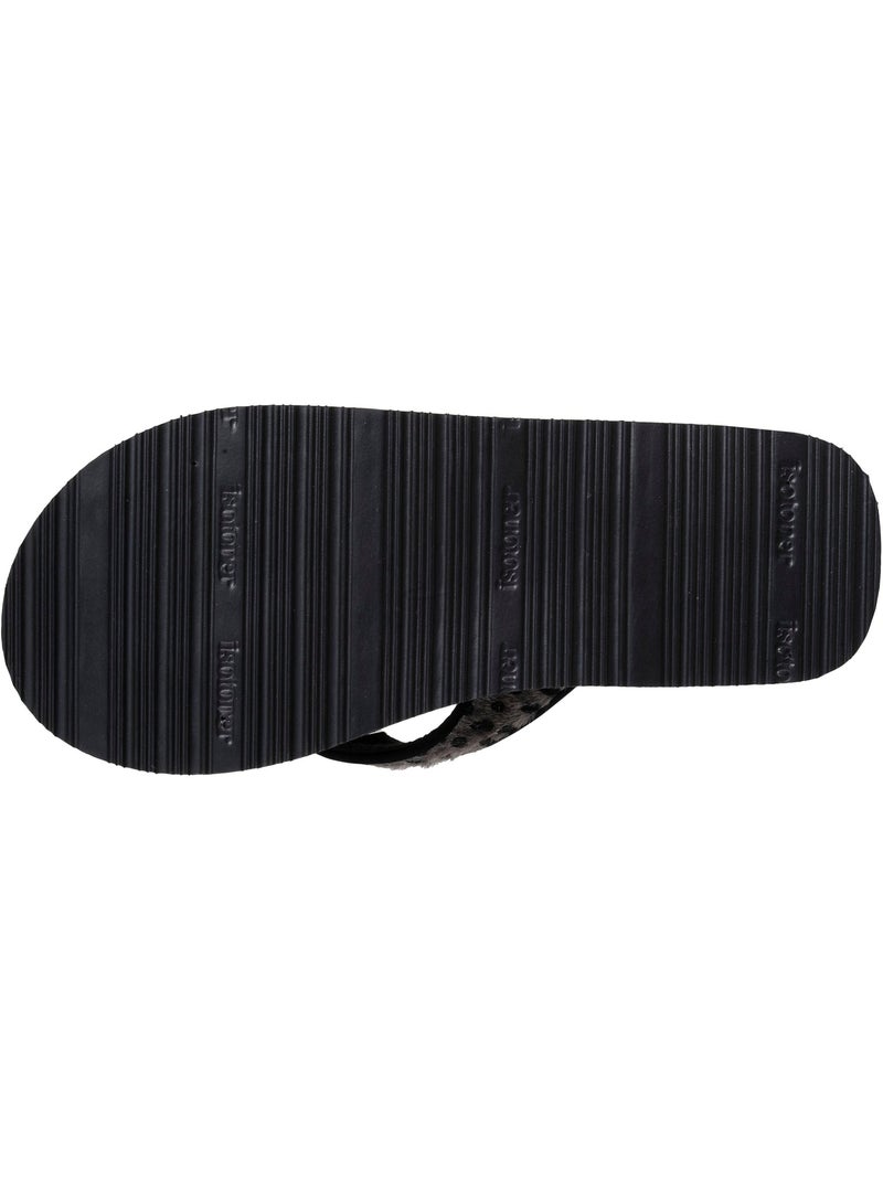 Tongs Sandales Plage d'été, Semelles Eva légères et confortable  Isotoner Noir Marron - Kiabi