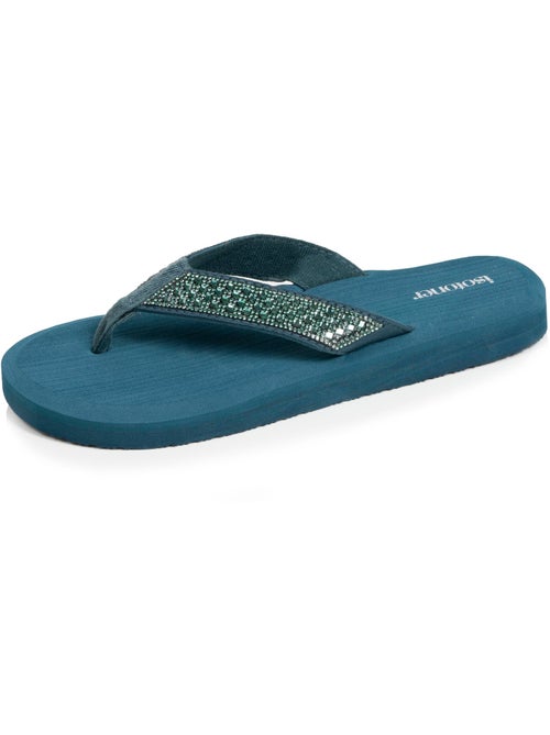 Tongs Sandales Plage d'été, Semelles Eva légères et confortable  Isotoner - Kiabi