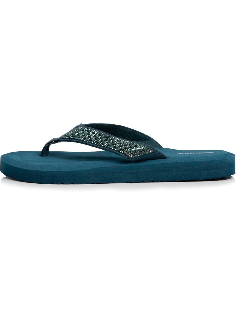 Tongs Sandales Plage d'été, Semelles Eva légères et confortable  Isotoner Vert clair - Kiabi