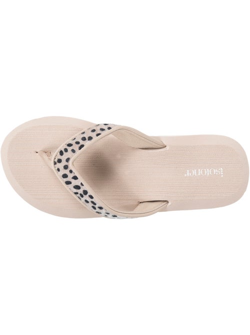 Tongs Sandales Plage d'été, Semelles Eva légères et confortable, yoga jungle  Isotoner - Kiabi