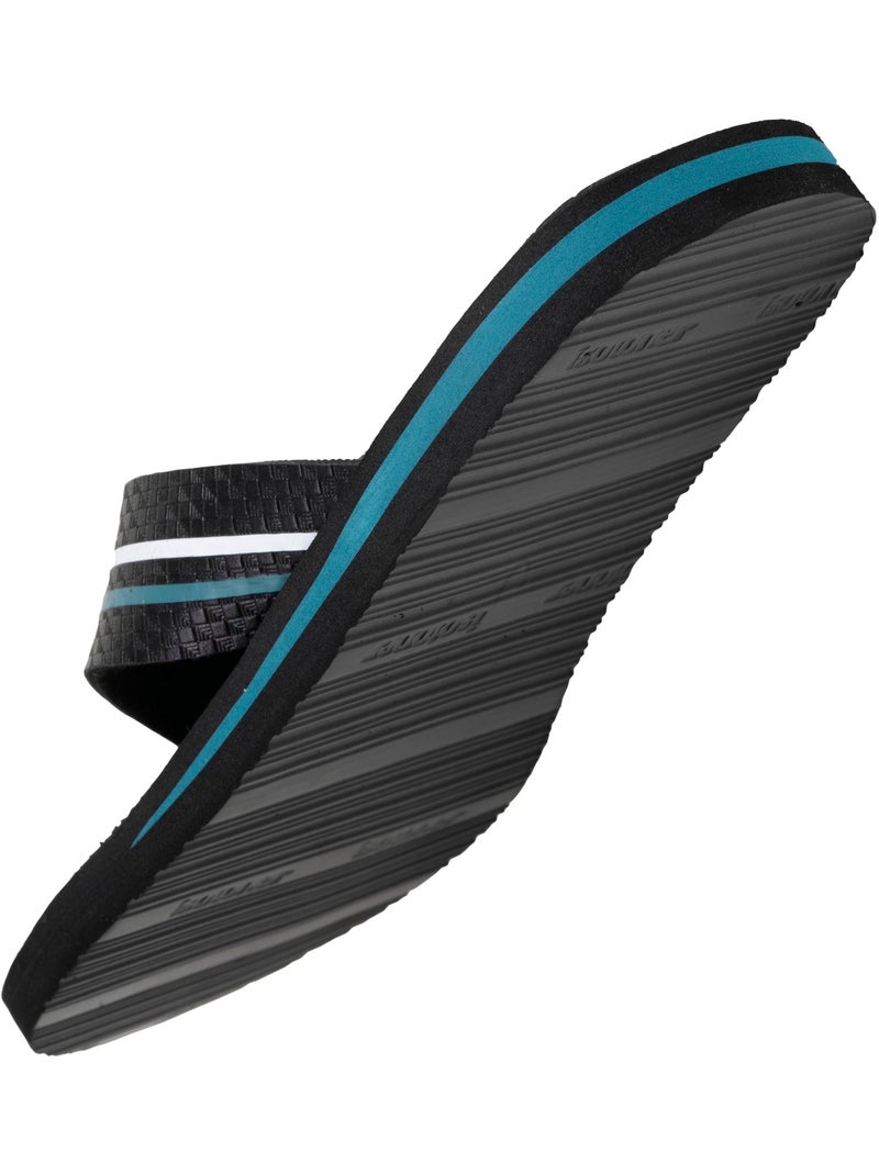 Tongs Sandales Plage d'été, Semelles légères et confortable  Isotoner Noir Bleu - Kiabi