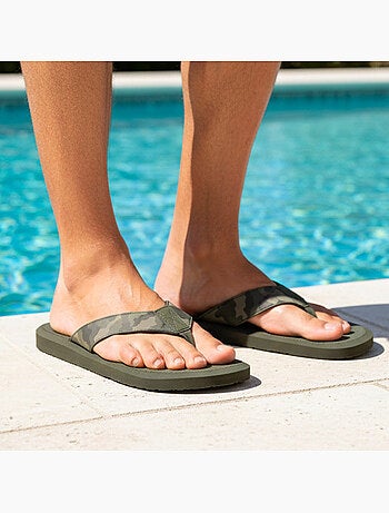 Tongs Sandales Plage d'été, Semelles légères et confortable Isotoner