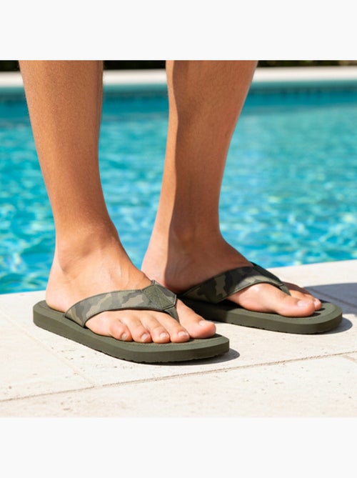 Tongs Sandales Plage d'été, Semelles légères et confortable  Isotoner - Kiabi