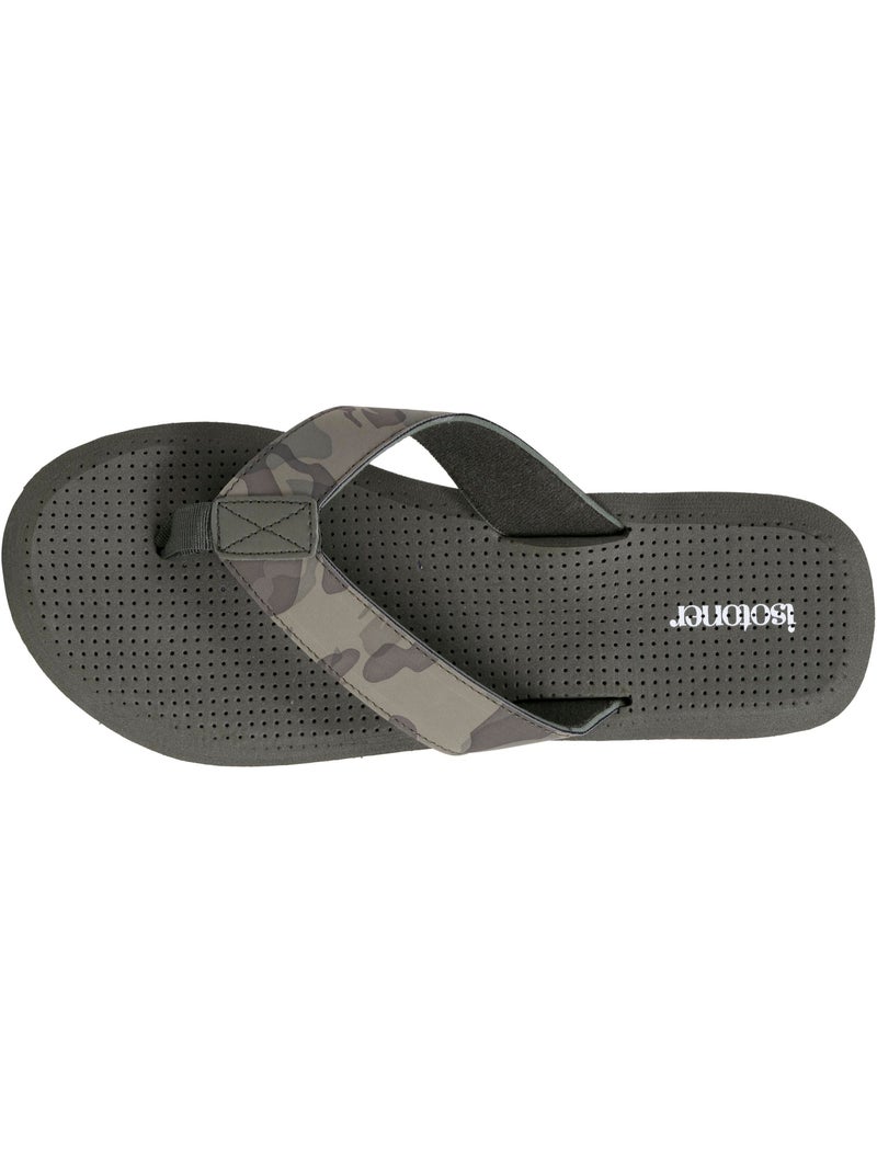Tongs Sandales Plage d'été, Semelles légères et confortable  Isotoner Vert kaki - Kiabi