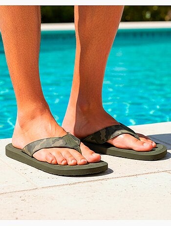 Tongs sandales plage d'été, semelles légères et confortable