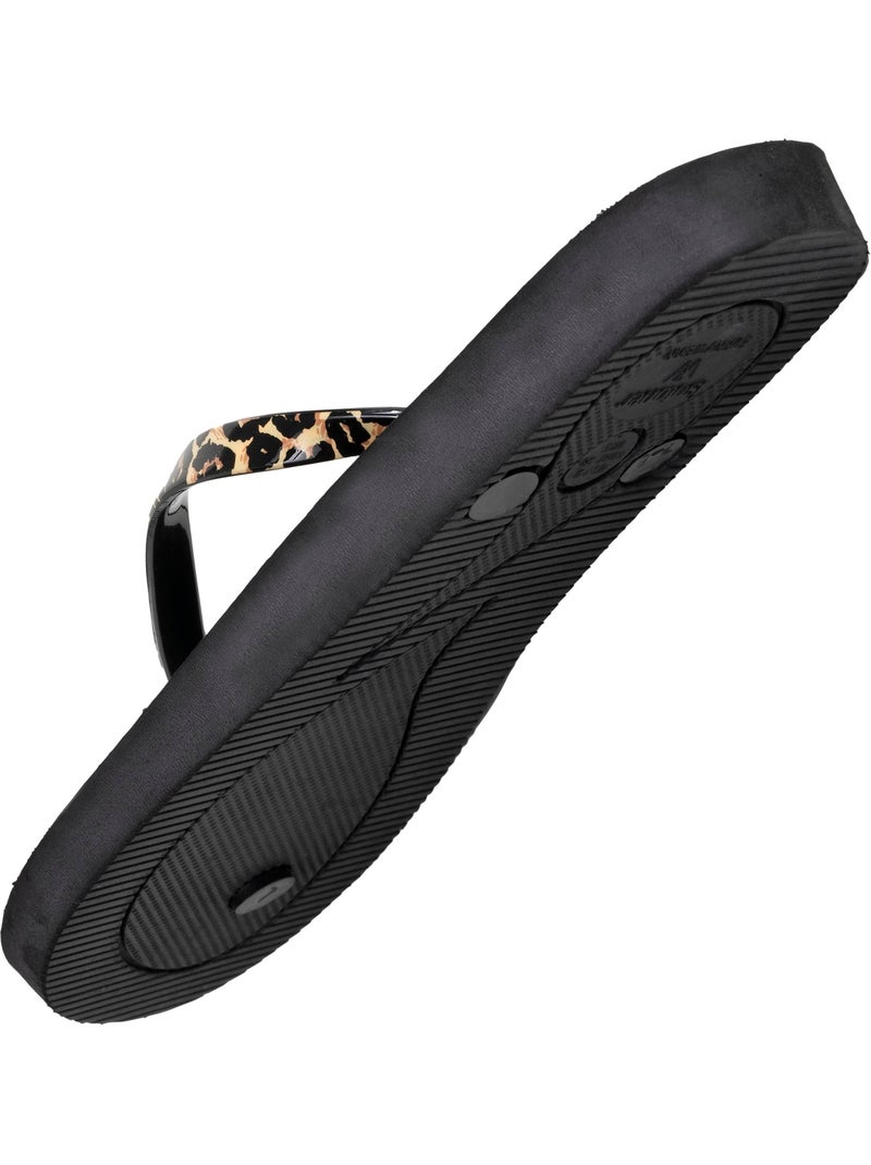 Tongs semelle confortable et légère, sandale de plage, piscine  Isotoner Noir Marron - Kiabi