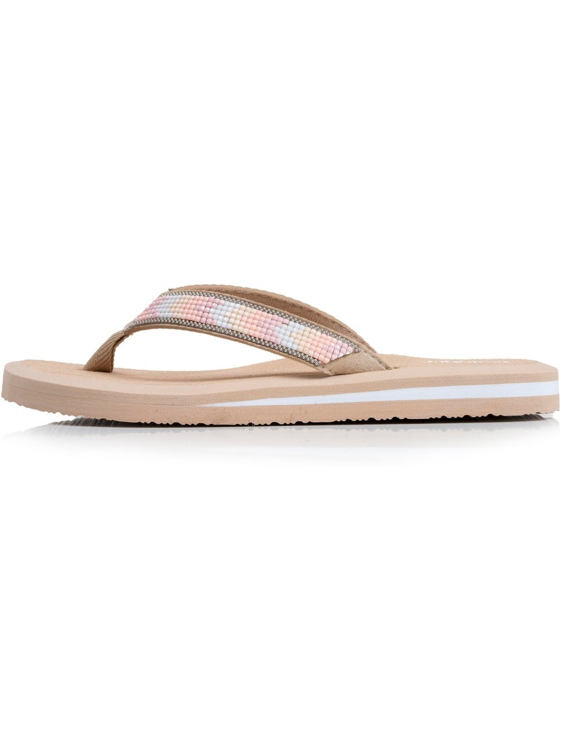 Tongs semelle synthétique, entre doigt confortable, légère pour un confort de  Isotoner Beige - Kiabi