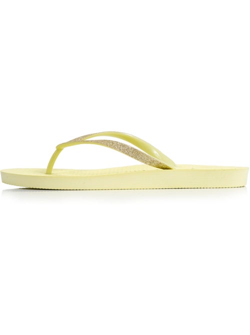 Tongs semelle technologie everywear, Tige pailletée, Confort optimal, matière  Isotoner - Kiabi