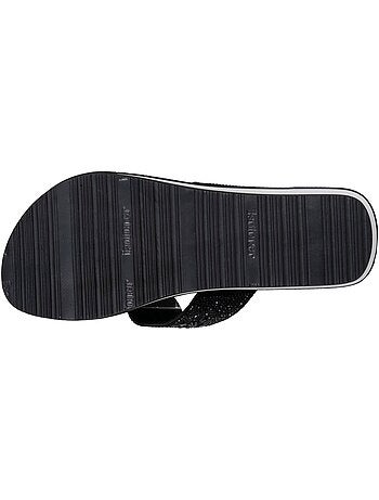 Tongs talon 4 cm, semelle confortable et légère, sandale de plage, piscine Isotoner