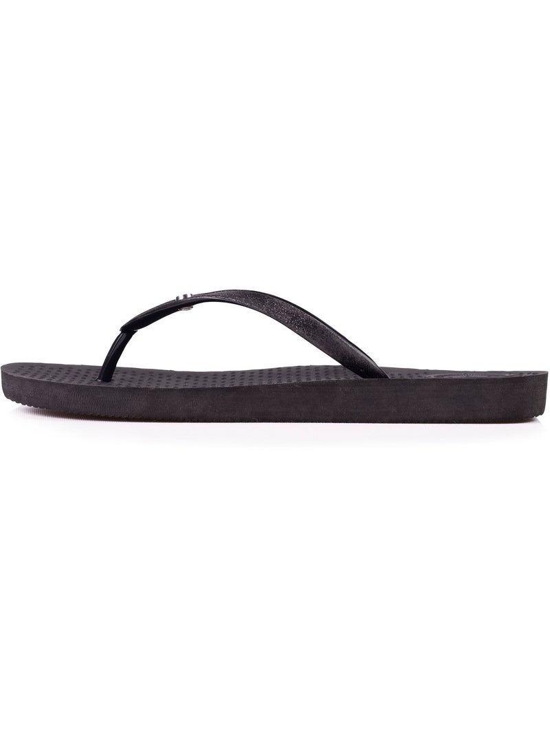 Tongs tige paillettes  isotoner Noir - Kiabi