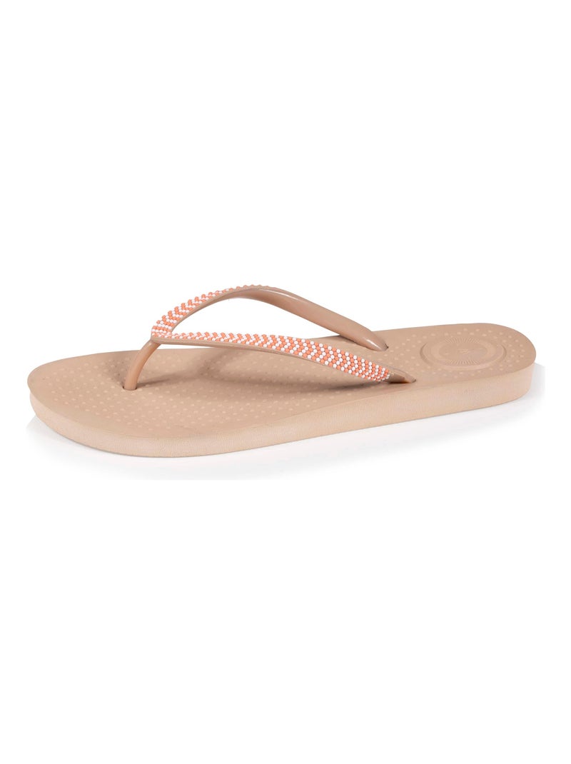 Tongs très confortables  Isotoner Beige - Kiabi