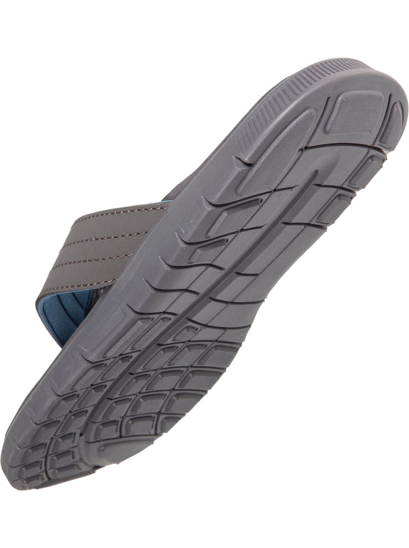 Tongs très confortables, tiges larges  Isotoner Gris - Kiabi