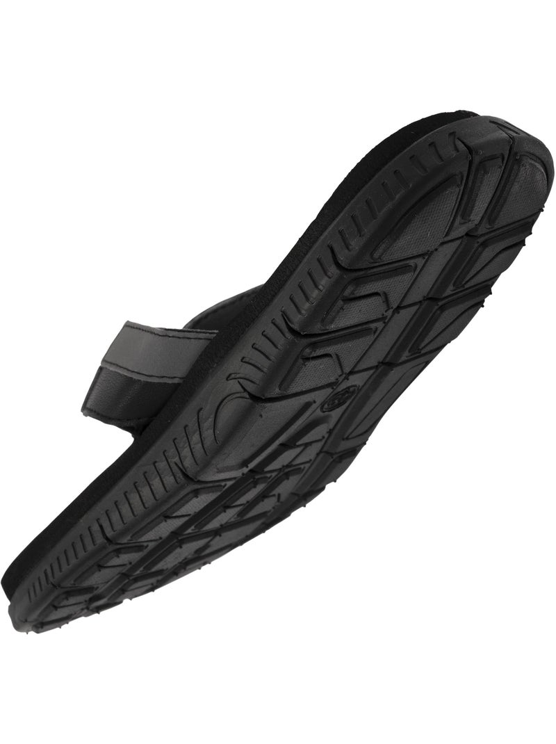 Tongs très confortables, tiges larges  Isotoner Noir Gris clair - Kiabi