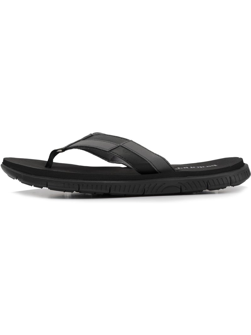 Tongs très confortables, tiges larges Noir Gris clair - Kiabi