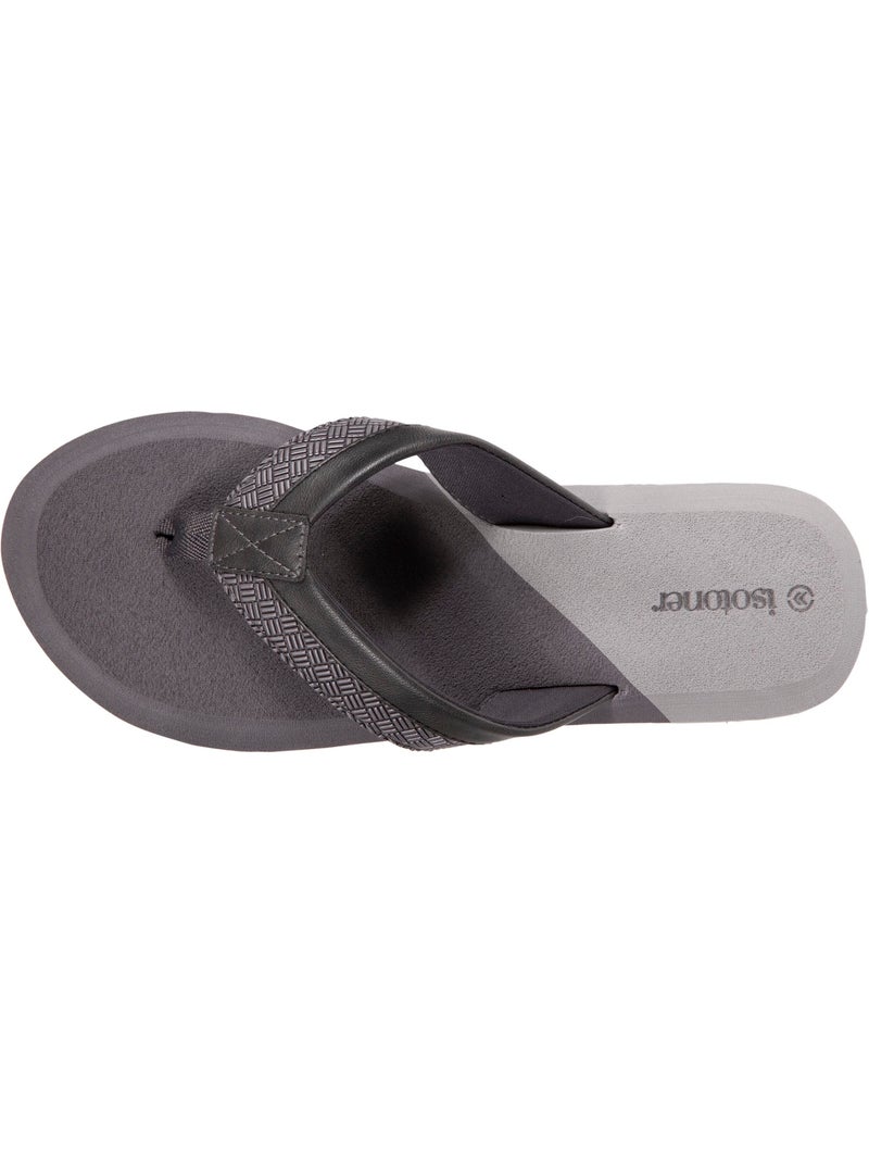 Tongs ultra confortables et chic, semelle ultra moelleuse  isotoner Gris - Kiabi