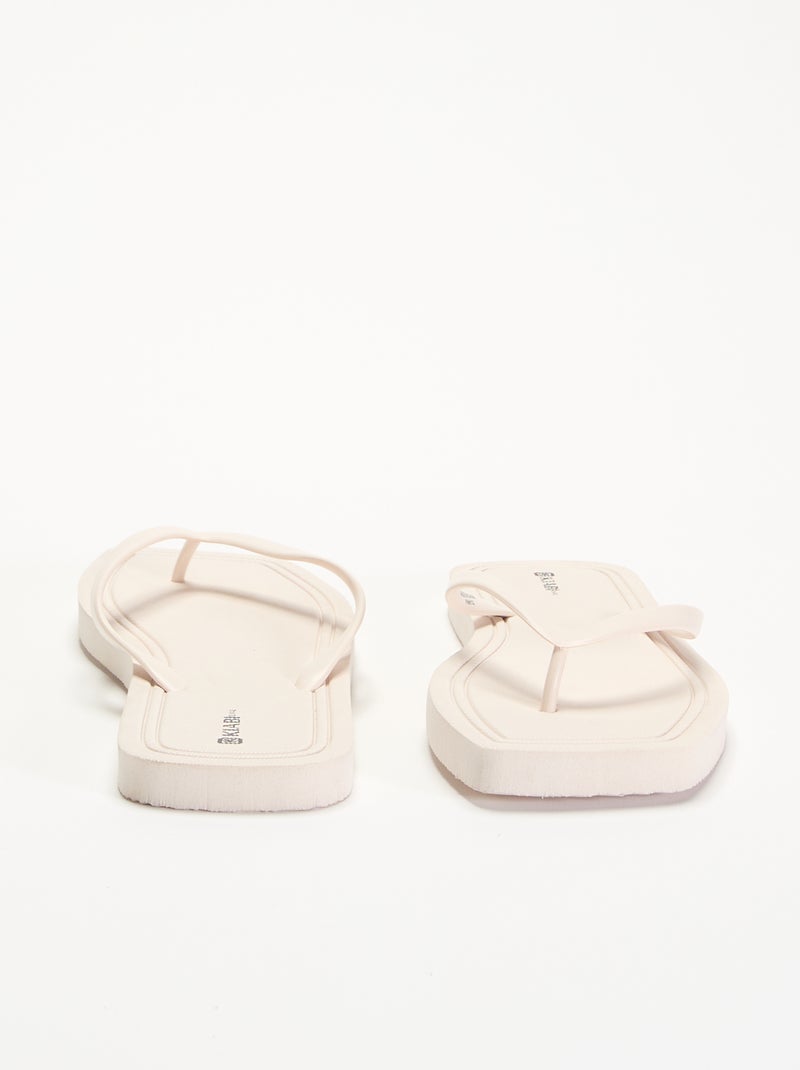 Tongs unies Beige - Kiabi