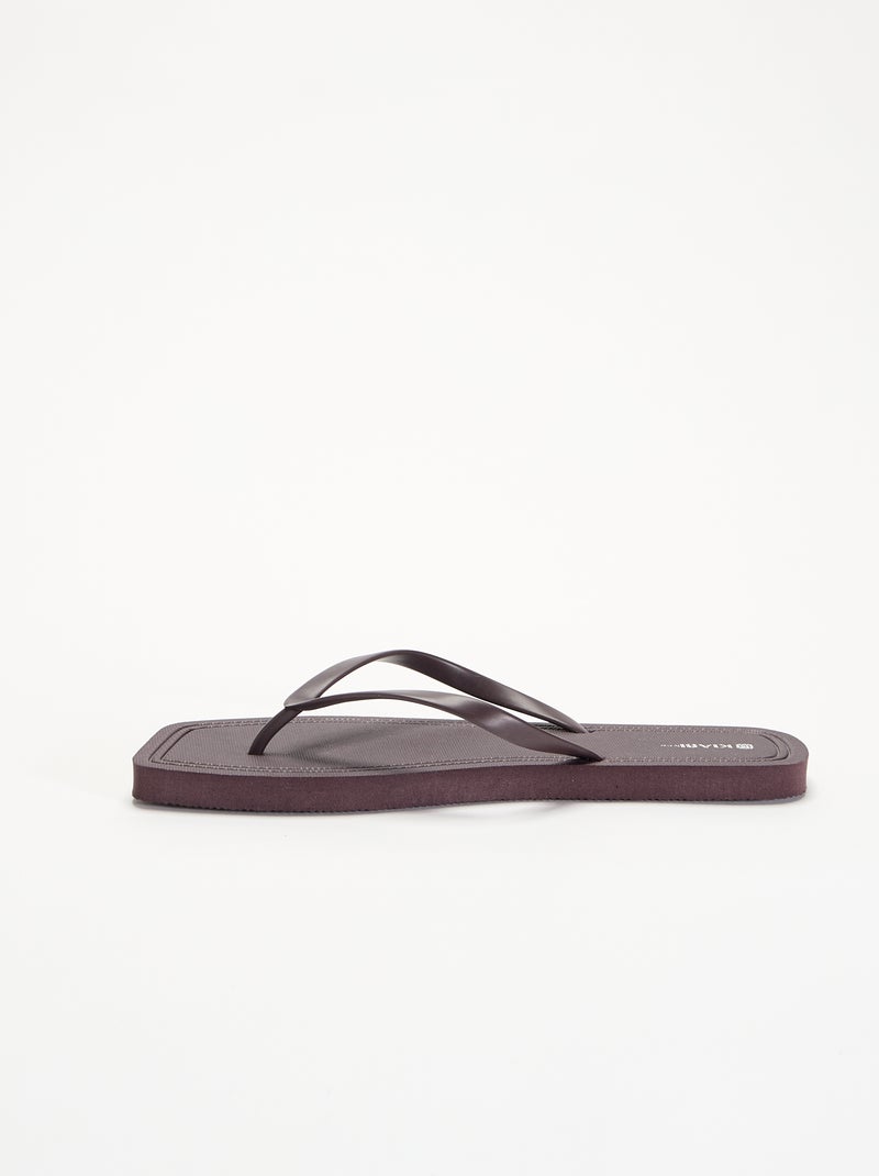 Tongs unies Violet - Kiabi