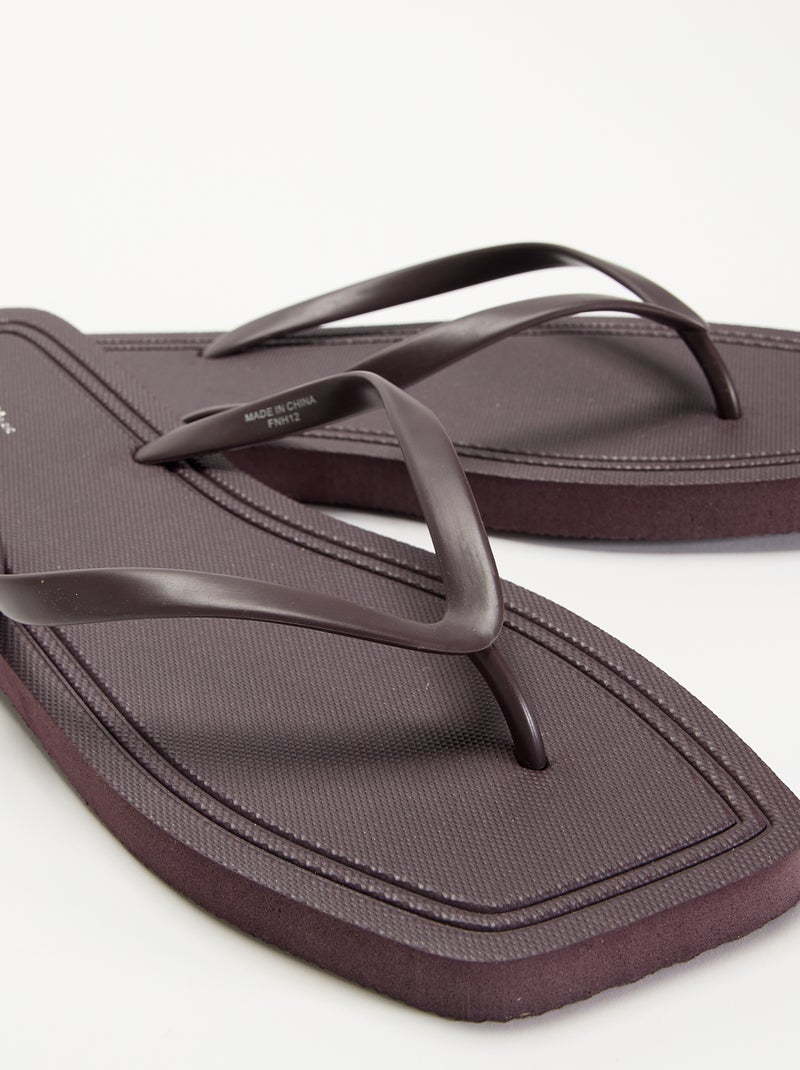 Tongs unies Violet - Kiabi