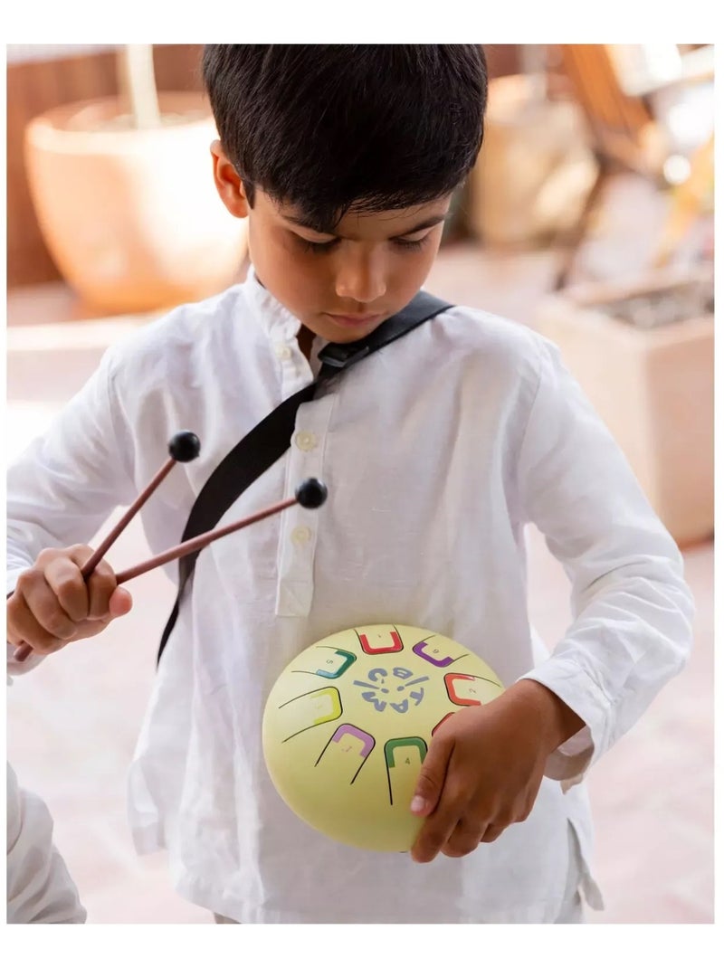 Tongue Drum 8 notes Jaune - Kiabi